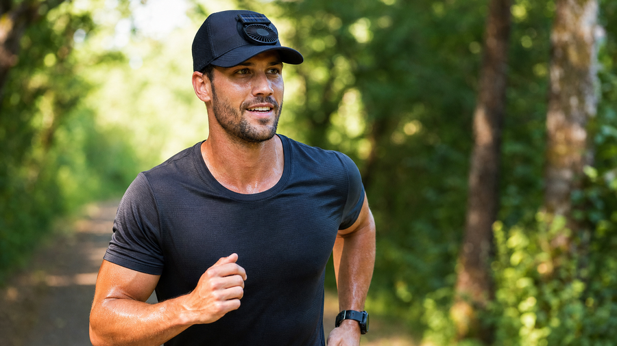 SunBreeze™ Cap — Casquette Ventilateur Solaire