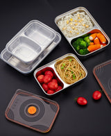 Boite repas inox 2C set