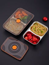 Lunch box inox 2 compartiments petite enfant