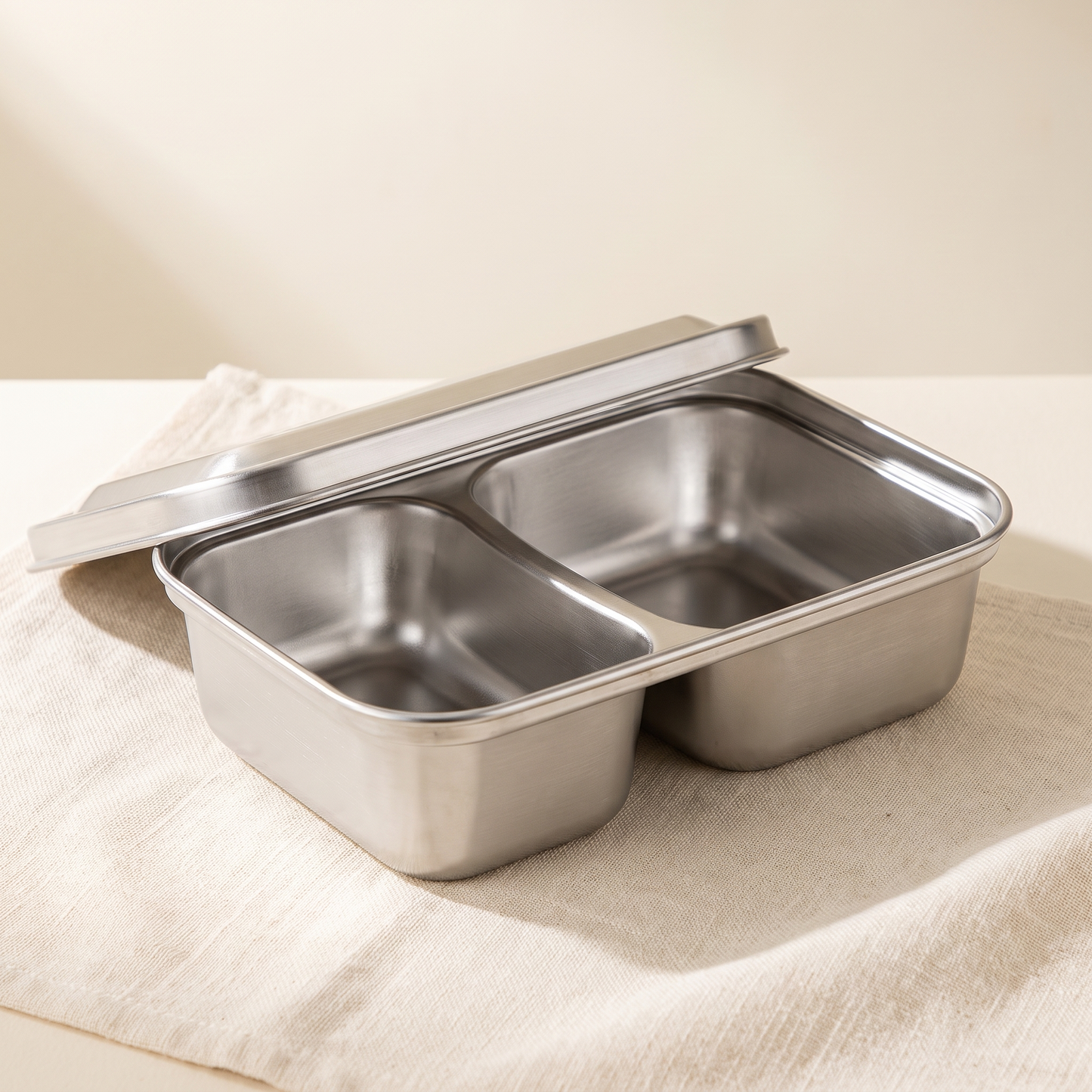 Lunch Box Inox 3 Compartiments — Grande 840ml