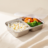 Lunch box inox 2 compartiments 600ml SunBreeze - boite gouter enfant