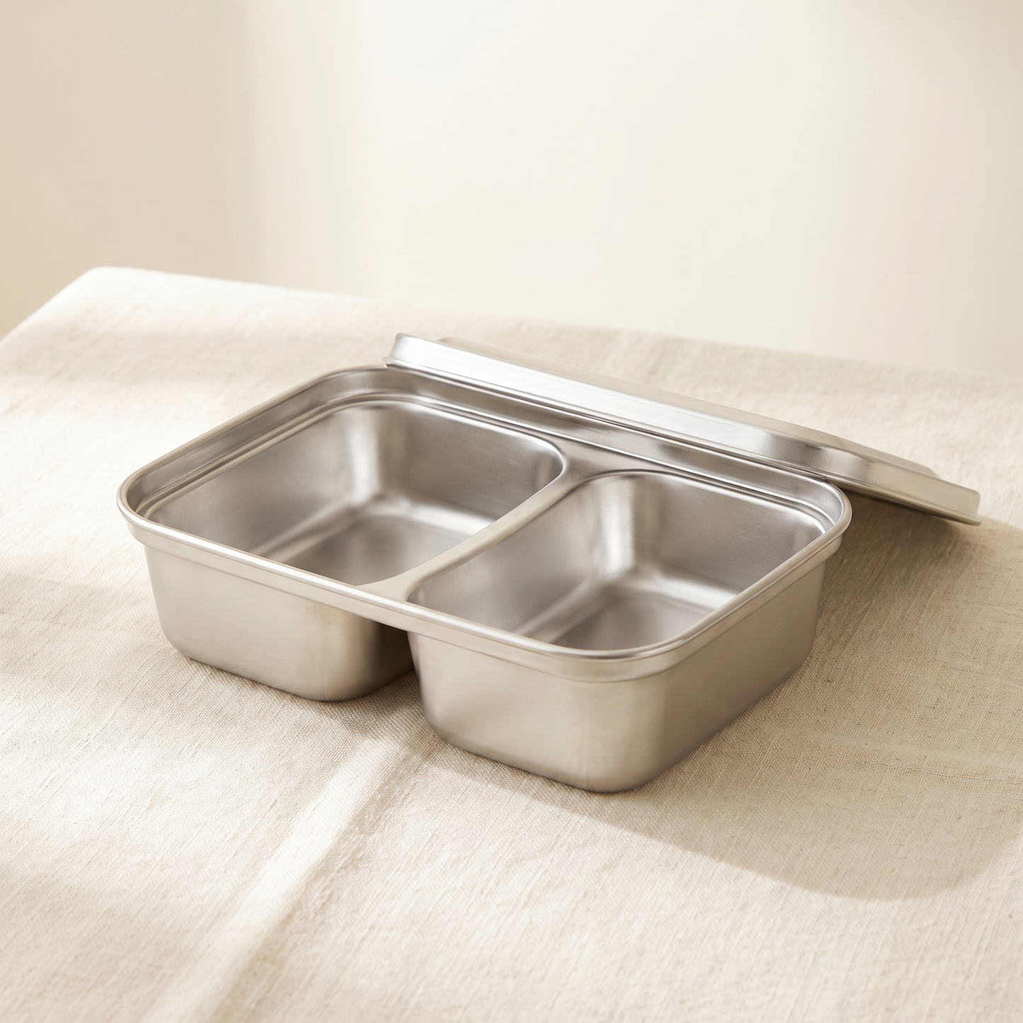 Lunch Box Inox 2 Compartiments — Grande 630ml
