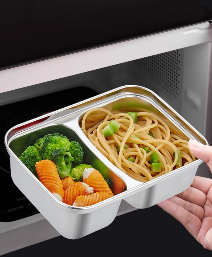 Lunch Box Inox 2 Compartiments — Grande 630ml