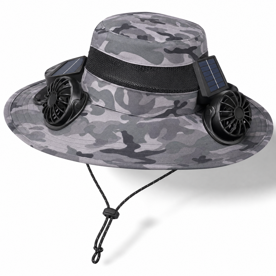 SunBreeze™ Adult — Chapeau Ventilateur Solaire