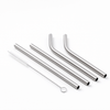 Pailles Inox Réutilisables Enfant Set 4 Pièces Sans BPA — Avec Brosse | SunBreeze